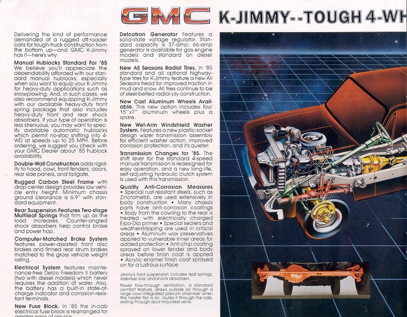 1984 GMC Jimmy Brochure Page 8